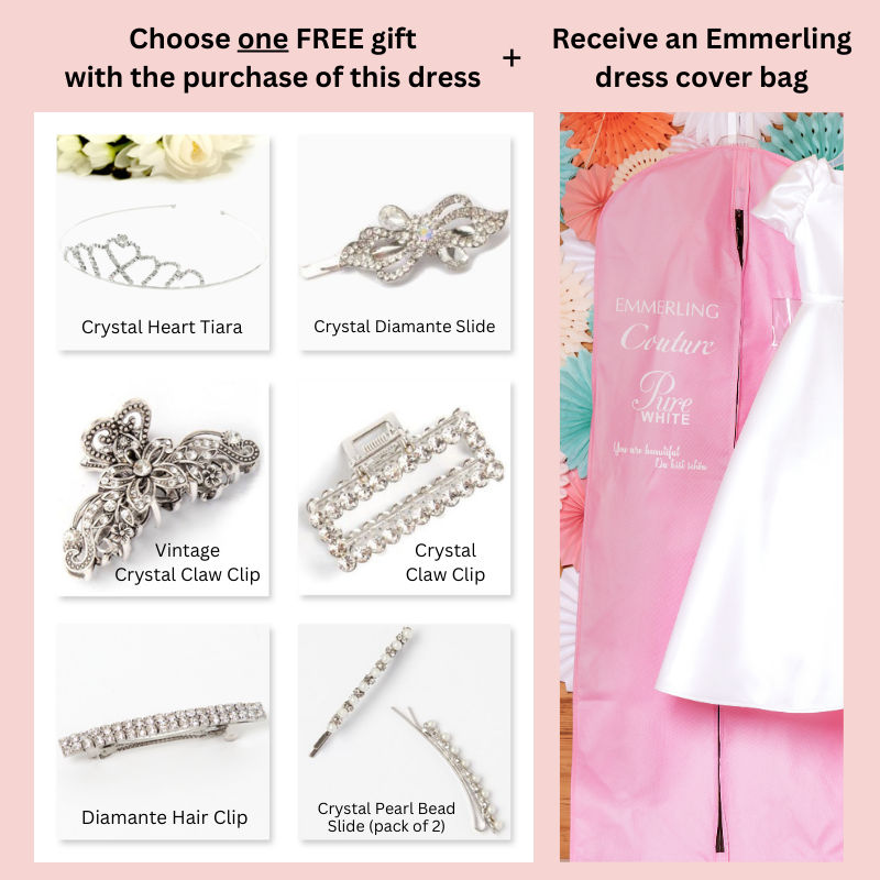 Emmerling Tiara Girls White Hair Accessory:- 77536