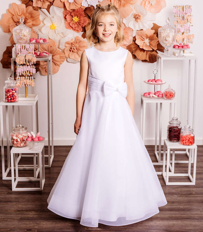 Emmerling Tulle Bow Communion Dress Style Kerstin