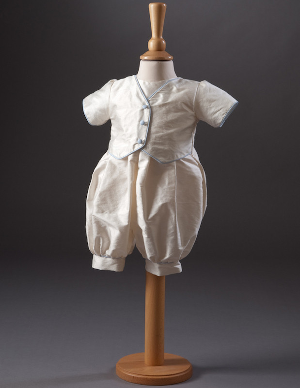 Baby Boys Waistcoat Christening Romper Max by Millie Grace