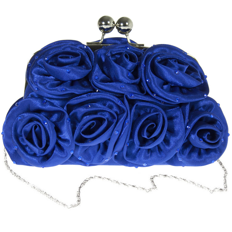 royal blue evening bag