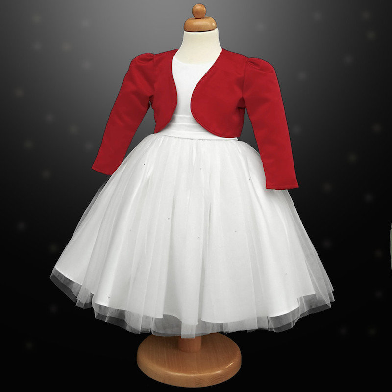 red white frock