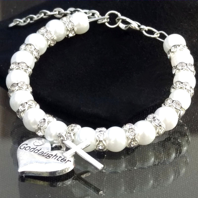 girls christening bracelet