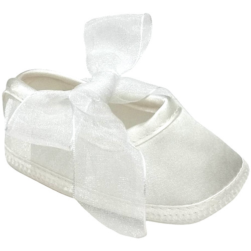 satin baby shoes christening