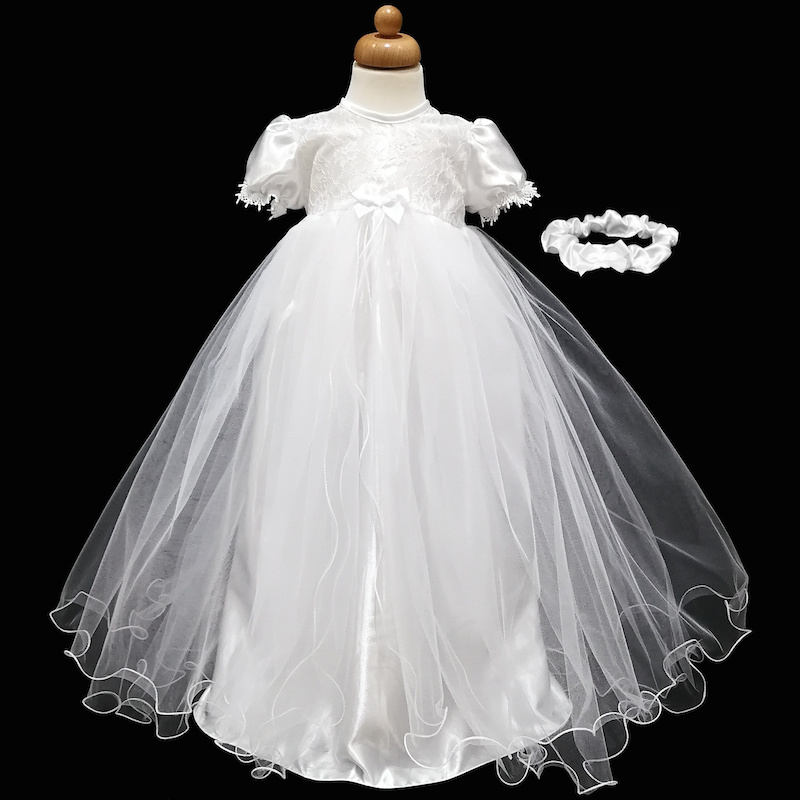 baby girl white tulle dress