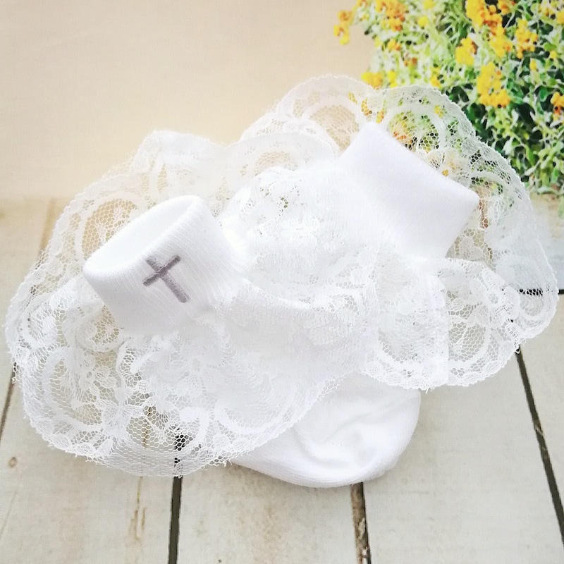 white socks for baby girl