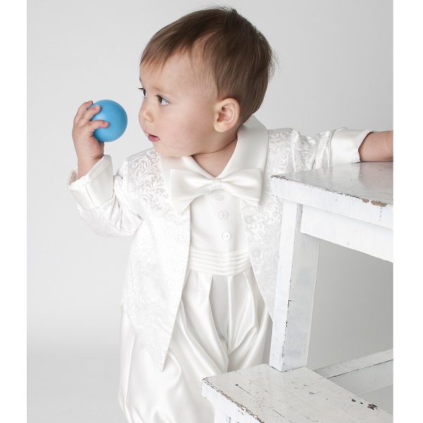 baby boy ivory christening outfit
