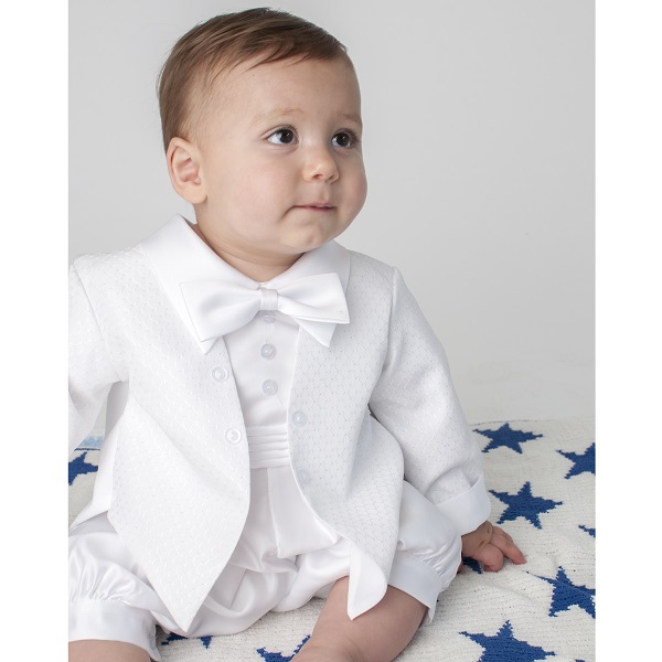 white christening outfit baby boy