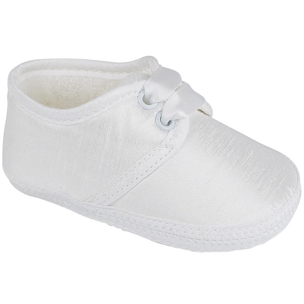 Dupion Satin Christening Pram Shoes 