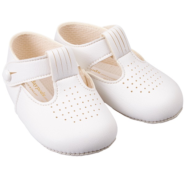 baby boy leather t bar shoes