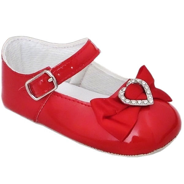 infant red patent shoes