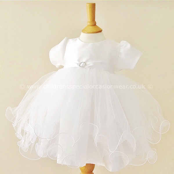 baby girl white tulle dress