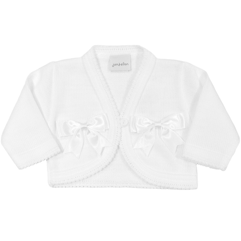 baby girl white bolero cardigan