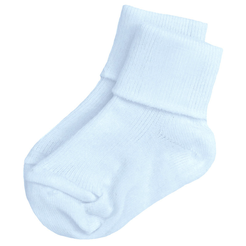 Baby Boys Sky Blue Plain Soft Ankle 