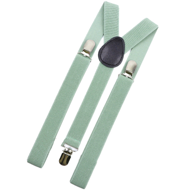 Children's Sage Green YBack Adjustable Braces Formal Aqua Braces