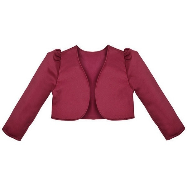 wine colored bolero jacket