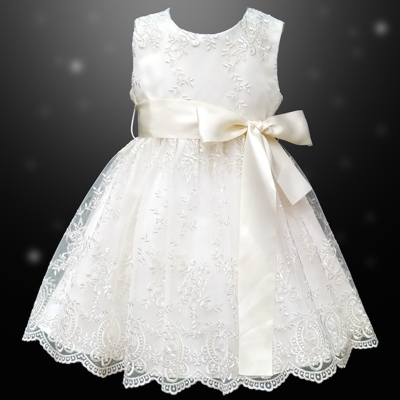 girls ivory party dress