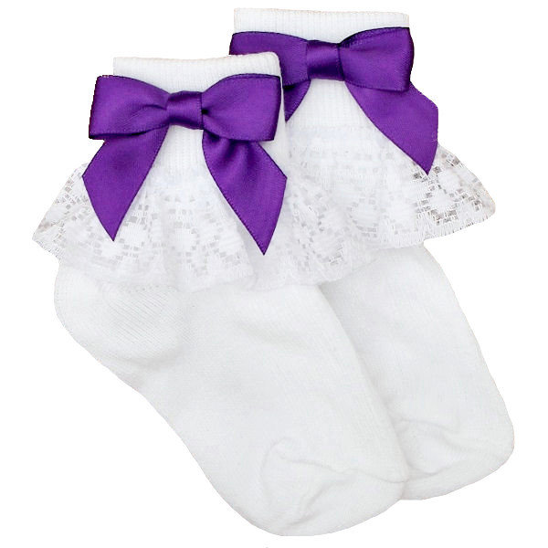girl socks with bows