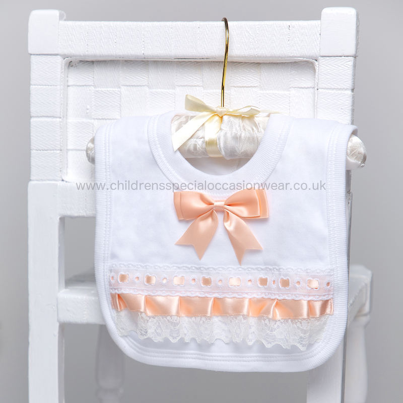 peach lace ribbon
