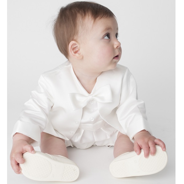 baby boy ivory romper