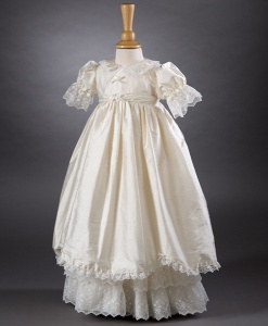 Ruby by Millie Grace - Ivory Lace & Silk Christening Gown & Bonnet