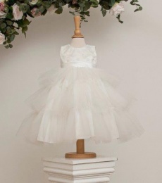 Girls Porcelain Daisy Tiered Dress - Alexis by Millie Grace