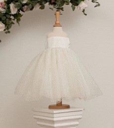 Girls Porcelain Sparkle Spot Tulle Dress - Amber by Millie Grace