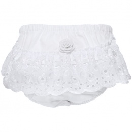 100% Cotton Baby Girl Lace Frilly Pants Knickers Christening Occasion 0-6-12-18m 