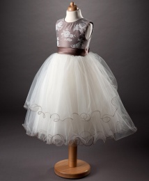 Girls Lace & Tulle Dress - Bronte by Busy B's Bridals