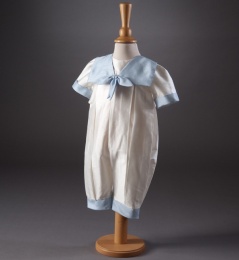 Baby Boys Sailor Christening Romper - Butler by Millie Grace