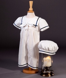 Baby Boys Cotton Romper & Hat - Charley by Millie Grace