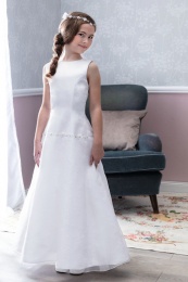 Emmerling White Communion Dress - Style Dakota
