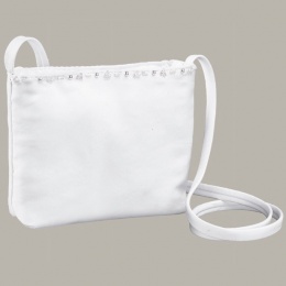Emmerling White Beaded Communion Bag - Style 2056