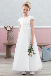 Emmerling Ivory or White Communion Dress - Style Flora