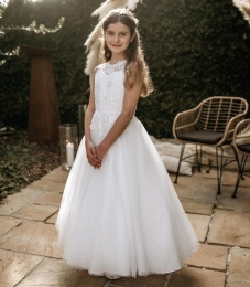 Emmerling Ivory or White Communion Dress - Style Frieda