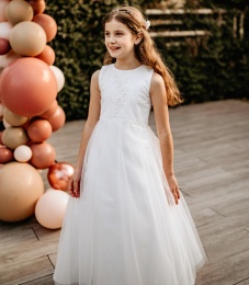 Emmerling Ivory or White Communion Dress - Style Gabrielle