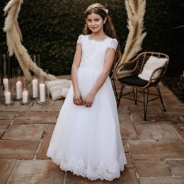 Emmerling Ivory or White Communion Dress - Style Garnet