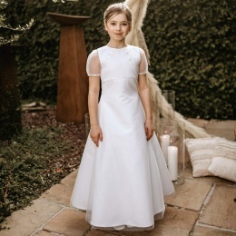 Emmerling White Communion Dress - Style Geerta