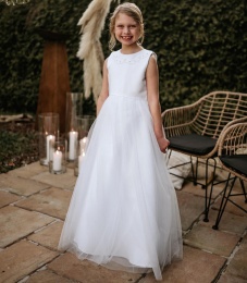 Emmerling White Communion Dress - Style Gerda