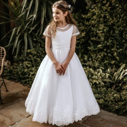 Emmerling Ivory or White Communion Dress - Style Geso