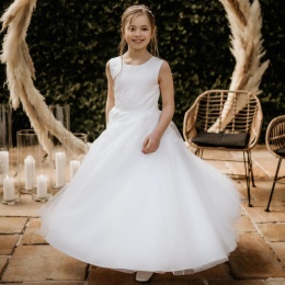 Emmerling Ivory or White Communion Dress - Style Gianna