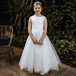 Emmerling Ivory or White Communion Dress - Style Glenda