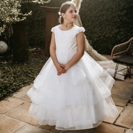 Emmerling Ivory or White Communion Dress - Style Godiva