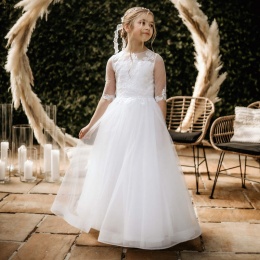 Emmerling Ivory or White Communion Dress - Style Grita