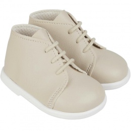 Boys Biscuit Matt Lace Up First Walker Boots