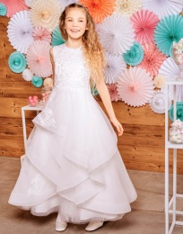 Emmerling White Communion Dress - Style Halina