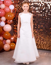 Emmerling White Organza Communion Dress - Style Hedda
