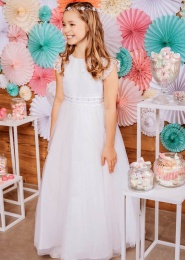 Emmerling White Communion Dress - Style Heidi