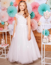 Emmerling White Communion Dress - Style Hemma