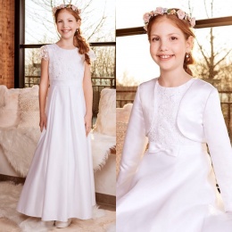 Emmerling White Communion Dress & Bolero - Style Hortensia & Sandy