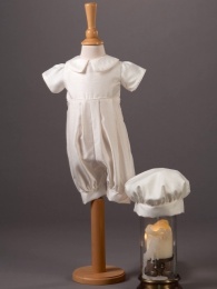 Baby Boys Dupion Romper & Hat - Jack by Millie Grace